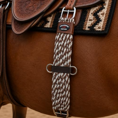 Horse Western 27 Strand Double Weave Two-Tone Mohair Roper Cinch 97RT17 - size: 32"