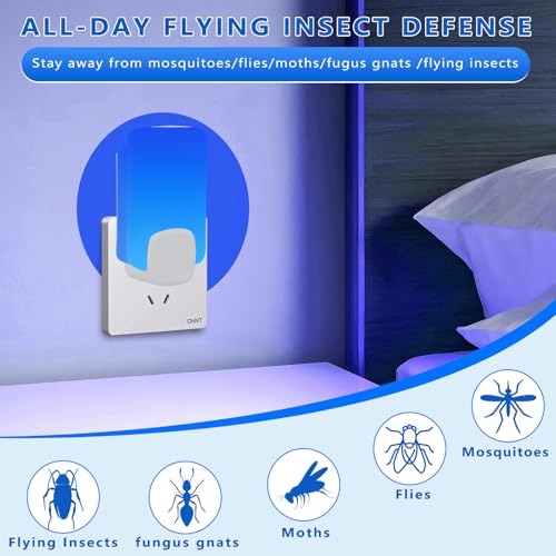 20 PCS Refill Cartridges Compatible with Raid Light Trap Refills Glue Boards Replacement Set, Refill Cartridges Compatible with STEM Blue Light Trap, Double-Sided Adhesive Sticky Traps Glue Cards