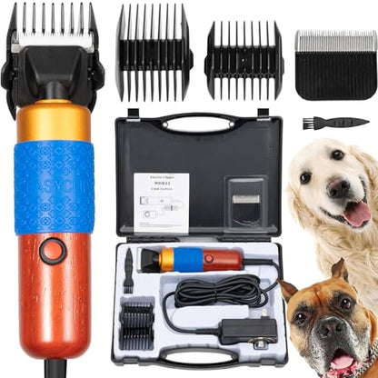 CNCEST Electric Sheep Shears 200W Sheep Clippers with 2 Blades Animal Shave Grooming for Farm Livestock, Goat, Alpaca, Lamas, Horse, Dog, Cat - Low Noise Pet Supplies