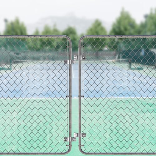 Insaga 2-3/8'' Chain Link Fence Gate Post Hinge Kit, Thick SUS304 Chain Link Fence Parts Includes Female Gate Hinge (2pcs) and Male Gate Hinges (2pcs), Heavy Duty Gate Hinges up to 500LB (2 Pairs) - color: Heavyweight, size: 2-3/8''-2Pack