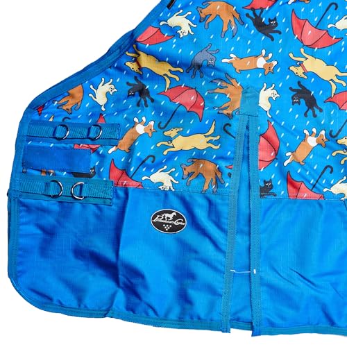 Professional's Choice Raining Cats and Dogs 1200D Horse Rain Sheet 80