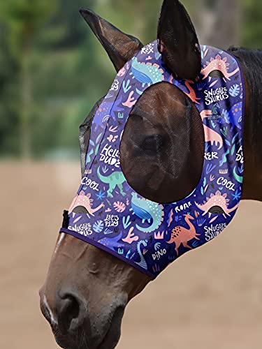 Mask Tech 5 Pieces Horse Fly Masks with Ears, Stretchy Elastic Mesh Fly Masks, 3D Eye Clearance, UV Protection-Large,Combo 21 - color: Combo 21, size: Large