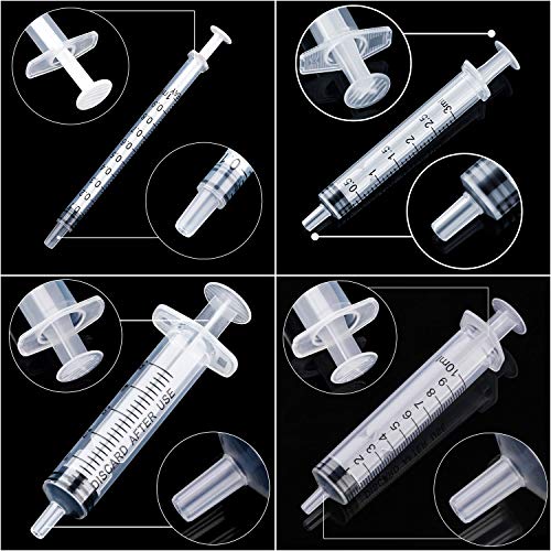Frienda 20 Packs Syringes Without Needles,1 Ml/ 3 Ml/ 5 Ml/ 10 Ml - size: 1 ml/ 3 ml/ 5 ml/ 10 ml