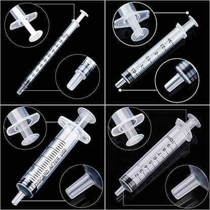 Frienda 20 Packs Syringes Without Needles,1 Ml/ 3 Ml/ 5 Ml/ 10 Ml - size: 1 ml/ 3 ml/ 5 ml/ 10 ml