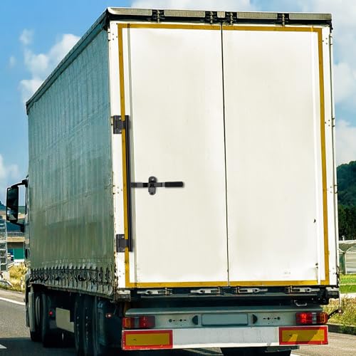 Hicarer Silver Cam Bar Enclosed Lock Trailer Zinc Plated, Black, 45 Inch - color: Black, size: 45 Inch