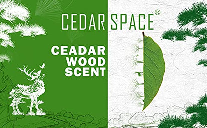 Cedar Space Cedar Blocks for Clothes Storage, 60 PCS Cedar Chips and Balls - size: 60 Count (Pack of 1)