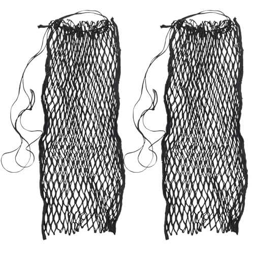 Knotless Ultra Slow Feed Hay Nets – 56” Long, Set of 2, 1.5” Holes, Soft on Muzzles, Durable Nylon, Holds 5-7 Flakes, Easy Hang Strap - size: 56"
