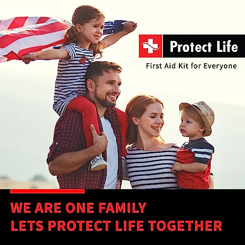 Protect Life Survival First Aid Kit for Home/Business, Camping Survival Kit - size: 200 Pieces