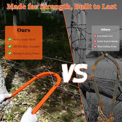 Fence Fixer Tool for Barbed Wire, Horse & Cattle Fencing – Heavy-Duty Manual Repair Tool for Farm & Ranch – Tredre - color: STYL4
