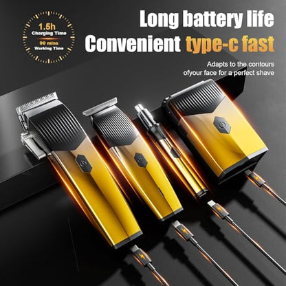 Hair Clippers for Men, 4 in 1 Clipper, Trimmer & Shaver Set