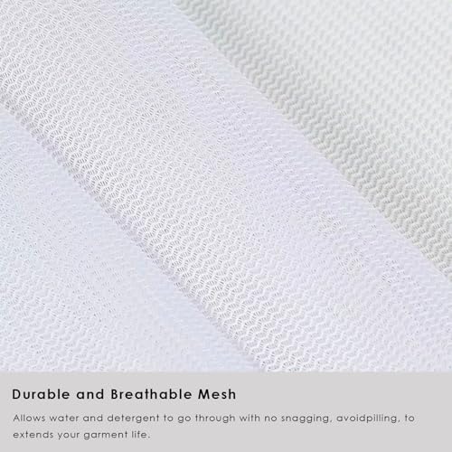 PROMEED Reusable Mesh Laundry Bag for Delicates, Large Size Wash Bag for Mulberry Silk Pillowcase Fitted Sheet Flat Sheet,1Pc Washing Machine Wash Bags for Shirt,Blouse,Underwear,Baby Clothes(20"x24")