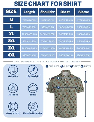 Men‘s Golf Shirt Funny Polo Shirts Short Sleeve Golf Polo Shirts Gifts Print Shirts - color: Style-kdmo2a-3, size: Large