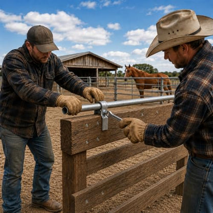 8 Pack Horse Panel Clamps Wood Boards, Fit 1-5/8" Livestock Corral Panels