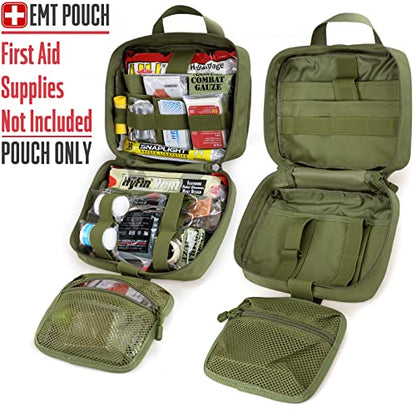 LIVANS Medical Bag, First Aid Bag Empty for Emergency & Trauma Kits - color: Army Green