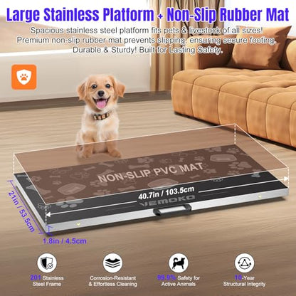 Precision Livestock Scale,1100lb×0.2lb Large Dog Scale (40.5"×20.6") - size: 40.5"×20.5"