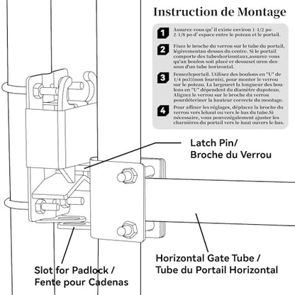 [Upgraded] 5 inch Black S16100700 Two Way Lockable Gate Latch - size: A6 1xLockable Gate Latch
