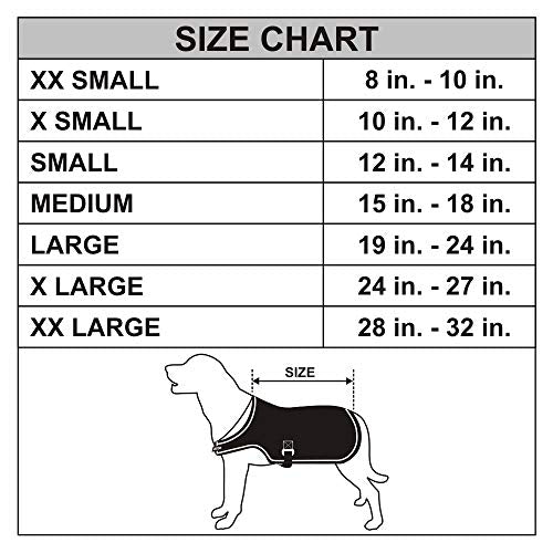 Hilason 600D Winter Turnout Dog Blanket Coat Black XX-Small - color: Black, size: XX-Small