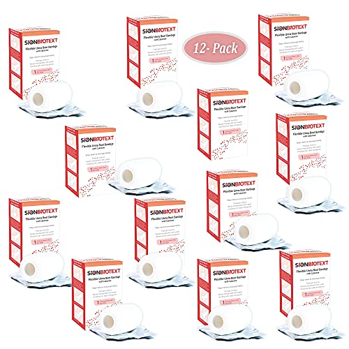 Unna Boot with Zinc and Calamine - Flexible Compression Bandage Moist Healing Environment Comfort Wrap Bandage Medical Dressing 3 Inches X 30 Foot Roll - size: Pack of 12, style: 3" Zinc and Calamine