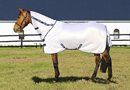 TuffRider Sport Mesh Combo Neck Fly Sheet - White - 69 - color: White, size: 69