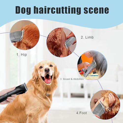 7PCS Dog Grooming Blades Compatible with Andis Dog Clippers - size: Blades-007