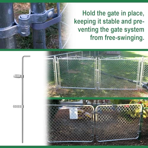 Cane Bolt Gate Drop Rod for Chain Link Fence 1-3/8" x 32" - size: 1-3/8" × 32" (1 PACK)
