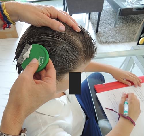 Lice Combs| Head Lice Professional Metal Set of 2 for Long & Short Hair | Efficient Lice and Nit Removal | Easy to Use. FREE MAGNIFYING GLASS INCLUDED