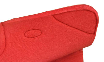CHALLENGER 32x30 Horse Saddle PAD Western Contoured Wool Felt Moisture Wicking Brown 39209 - color: Red, size: 32" Spine x 15" Drop