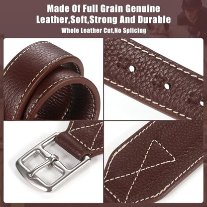 Jeereal Stability Stirrup Leathers with Strong Nylon Core for Equestrian Riding Wide Body English Stirrup Leathers - size: 62" / 155cm