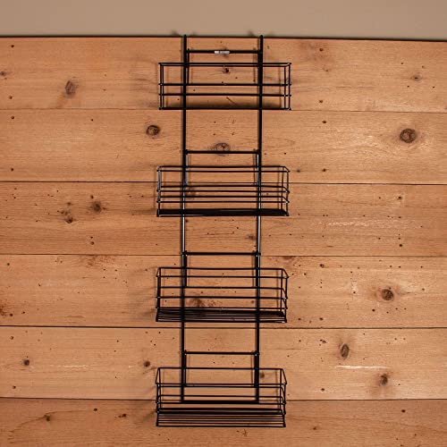 EASY-UP Mini Basket Groom Room Rack | Space-Saving Design | Portable | Includes 4 Baskets | Fits Standard 2" Stall Board | 5 Year Warranty