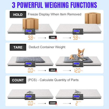 Precision Livestock Scale,1100lb×0.2lb Large Dog Scale (40.7"×20.9") - size: 40.7"×21"