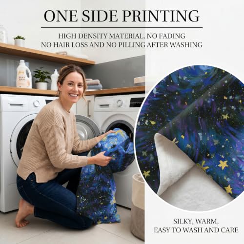 Jekeno German Shepherd Gifts Blanket Starry Night Dog Blanket - color: German Shepherd, size: 50x60 Inch