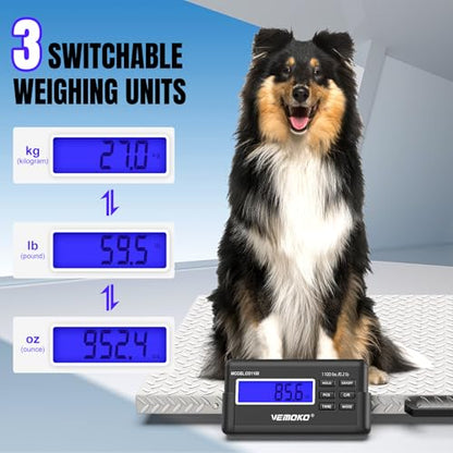 Precision Livestock Scale,1100lb×0.2lb Large Dog Scale (40.7"×20.9") - size: 40.7"×21"