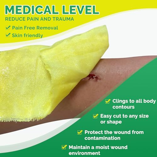 Xeroform Petrolatum Dressing 4"x4" 25 Individual Pack Non Stick Gauze Pads, Medical Grade Non-Adherent Mesh Gauze Wound Dressing for Wound Care, Burns, Lacerations, Skin Grafts - size: 4“ x 4”(25 Packs)