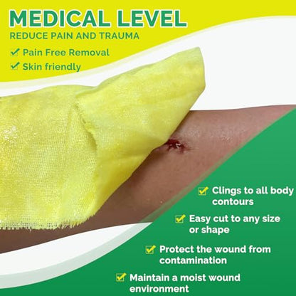 Xeroform Petrolatum Dressing 4"x4" 25 Individual Pack Non Stick Gauze Pads, Medical Grade Non-Adherent Mesh Gauze Wound Dressing for Wound Care, Burns, Lacerations, Skin Grafts - size: 4“ x 4”(25 Packs)