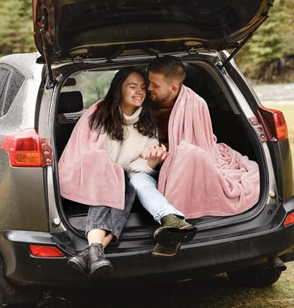 Utopia Bedding Ultra Soft Fleece Bed Blanket Throw Size Pink (50x60 Inches) - color: Pink, size: Throw (50x60 Inch)