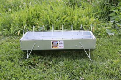 Little Giant® Duck Feeder - Galvanized Steel with Feed Saver Grid - Heavy Duty Metal Feeder Designed for Ducks - Made in USA (40 Inch) - size: 40 Inch