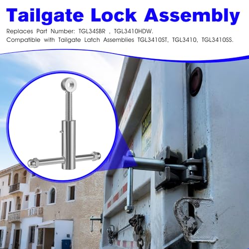 Dump Truck Tailgate Latch for TGL34SBR Trailer Tailgate Lock Assembly | Heavy-Duty Steel Tailgate Latch For Dump Trailers,Trucks,Semi Dump Trailer Door Sludge Locks Tailgate Closure