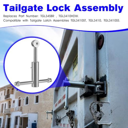 Dump Truck Tailgate Latch for TGL34SBR Trailer Tailgate Lock Assembly | Heavy-Duty Steel Tailgate Latch For Dump Trailers,Trucks,Semi Dump Trailer Door Sludge Locks Tailgate Closure