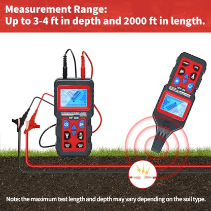 Underground Cable Locator, Rocky Mars Cable Tester Wire Tracker - color: Grey