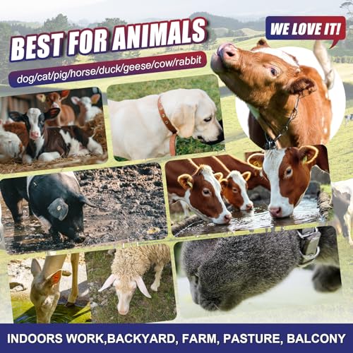 NYXOVA Automatic Animal Drinking Water Bowl, 304 Stainless Steel Livestock Waterer with Float Valve for Horse, Cattle, Goat, Sheep, Pig and Dog（with Drainage Hole）