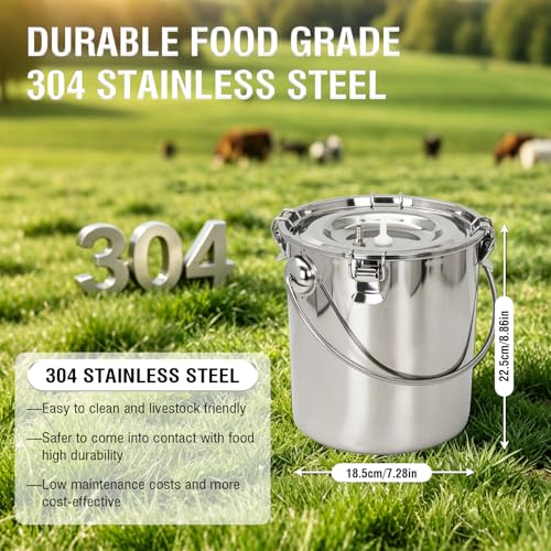 2-in-1 Goats and Cows Milking Machine Upgrade 1.85Gal/7L - size: 7L