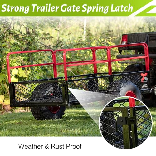 2 Pack Heavy Duty Trailer Gate Spring Latch Complete Kit