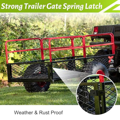 2 Pack Heavy Duty Trailer Gate Spring Latch Complete Kit