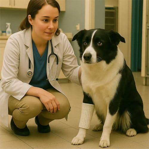 EDWERD Vet Wrap Horse Bandages - Fix Elastic Net Tubular Support Bandage for Neck of Large Dog Animal,Wound Dressing Retainer,6 - size: #6