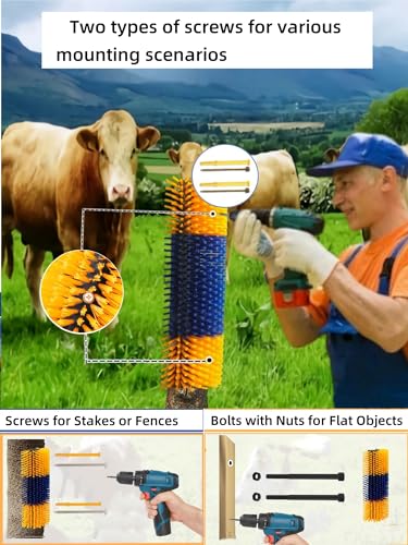 Livestock Scratching Brush 1 Pack, Itch Relief Goat Scratching Post - size: 1 Count (Pack of 1)