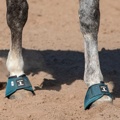Classic Equine Dyno Turn Bell Boots - color: Dragonfly Green, size: Small