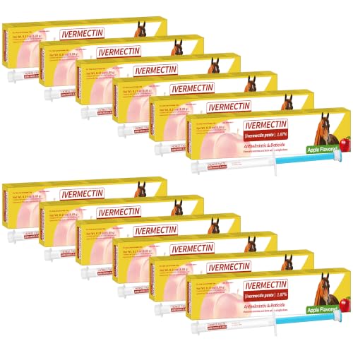 Horse Paste 1.87% – 12 Pack (6.08g Each) Apple Flavored Oral for Horses