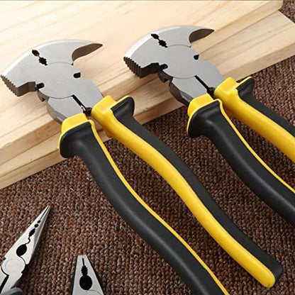 2PCS 10inch Fencing Pliers, Fence Pliers Tool, Nail Puller, Multi Fencing Pliers Tool, Stretching Wire Pliers, Pliers with Hammer Head for Installation and Removal of Wire Fence