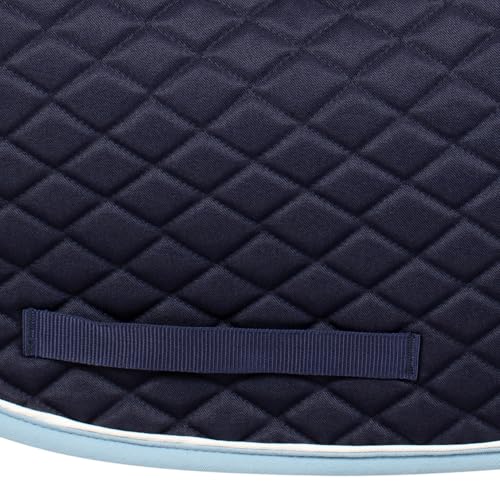 TuffRider Basic Dressage Saddle Pad - color: NVY/LBU/WT