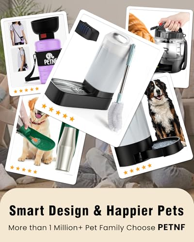 PETNF 2.4 Gallon Automatic Dog Water Bowl Dispenser with Filter